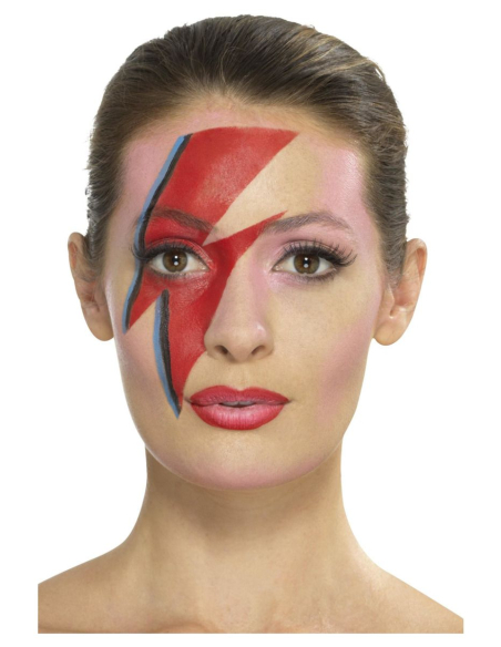 Kit Maquillage Superstar de l'Espace Années 70 (maquillage multicolore, pochoir, clair, applicateur)