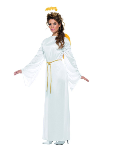 Déguisement Ange Gabriel Adulte Mixte (robe, ceinture, ailes, auréole)