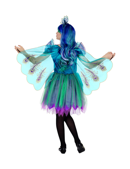 Déguisement de Paon fille (robe et serre-tête)