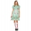 Déguisement poupée tueuse vintage vert (robe, ceinture, chaussettes)