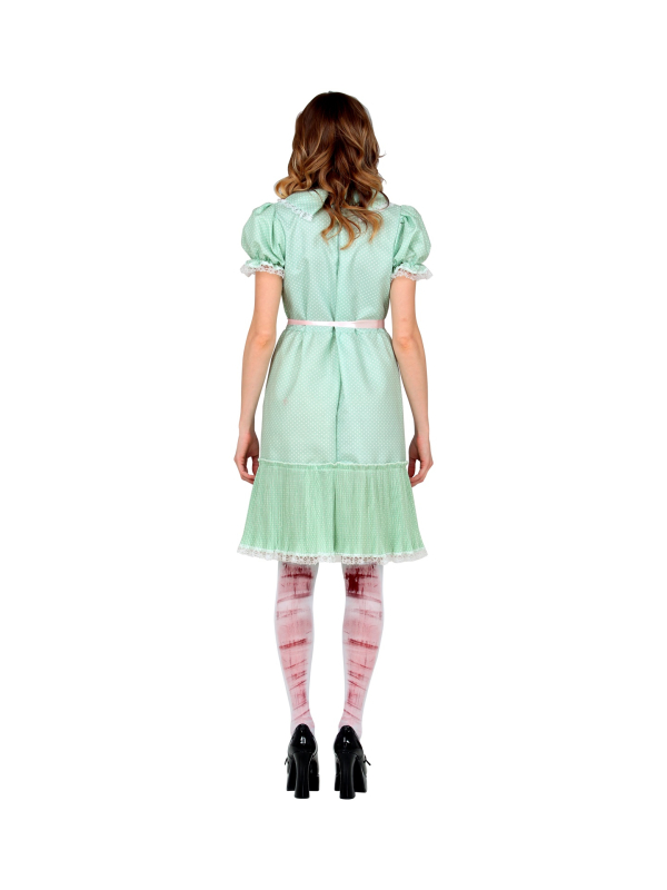 Déguisement poupée tueuse vert(robe, ceinture, chaussettes)