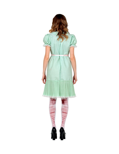 Déguisement poupée tueuse vert(robe, ceinture, chaussettes)