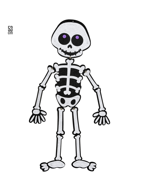 Squelette articulé en polyester 53 cm