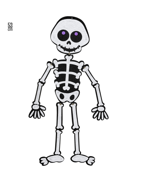 Squelette articulé en polyester 53 cm