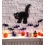 Chat noir pour décoration halloween 30 x 36 cm
