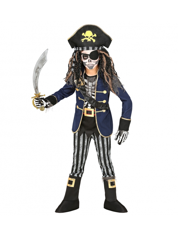 Déguisement pirate squelette, garçon (panoplie complète)