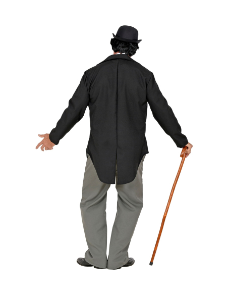 Déguisement Charlot (redingote, fausse chemise et gilet, pantalon, cravate)