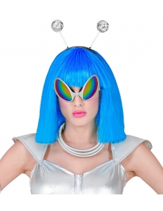 Set Extraterrestre Femme (antennes, lunettes, collier)