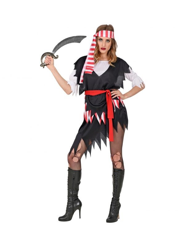 Déguisement Pirate femme du S au XXL (robe, ceinture, bandeau)