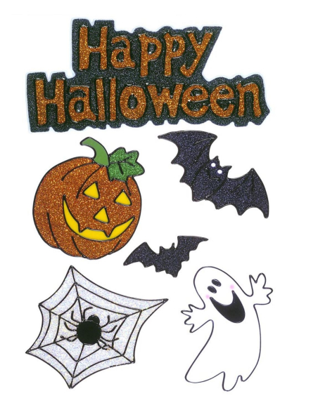 6 Stickers Happy Halloween