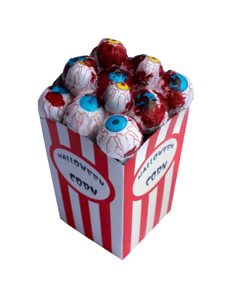 PopCorn Halloween avec des yeux ensanglantés  - 1 - Déguiz Fêtes - Votre partenaire pour tous les événements