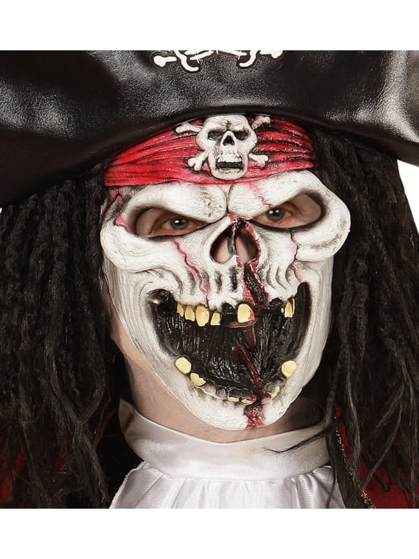 Masque Pirate zombie en latex pour enfant