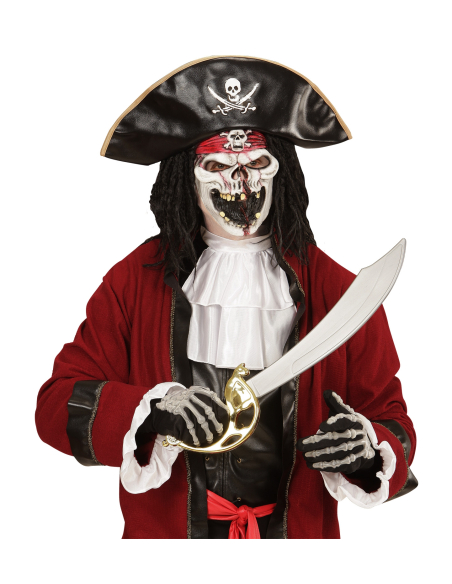 Masque Pirate zombie en latex pour enfant