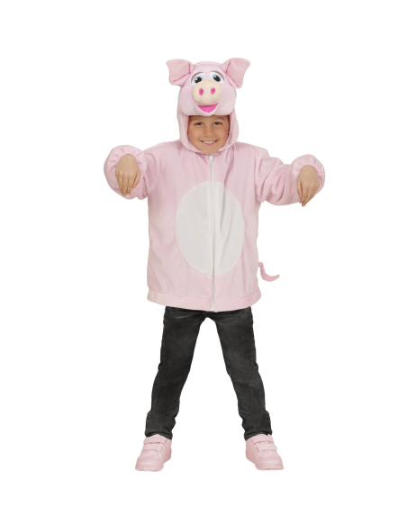 Veste peluche à capuche avec tête d'agneau  - 1 - Déguiz Fêtes - Votre partenaire pour tous les événements