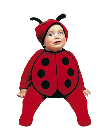 Kit coccinelle bébé (bonnet & bavoir)