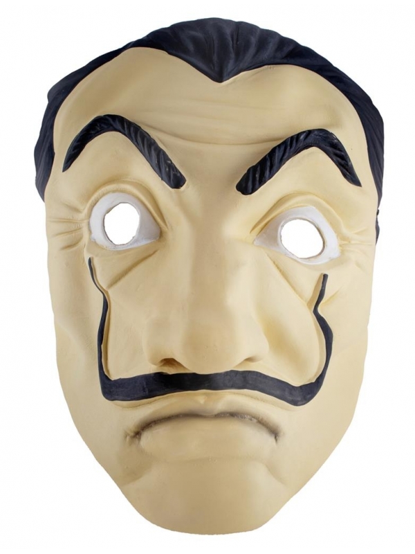 Masque personnage avec moustache montante en Latex Smiffys - 1 - Déguiz Fêtes - Votre partenaire pour tous les événements
