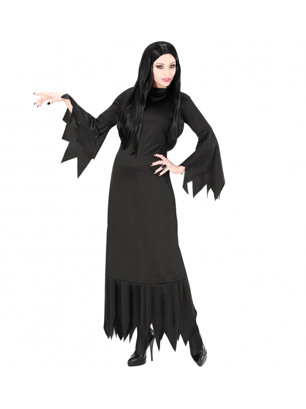 Robe Mortizia noire pour femme