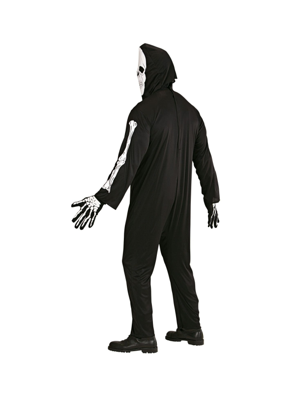 Déguisement squelette homme avec capuche et masque