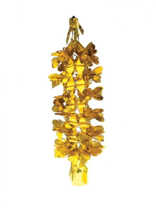 Suspension décorative dorée - 80 cm