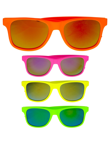 Lunettes fluo/néon années 80 avec lentilles Révo - 4 couleurs  - 1 - Déguiz Fêtes - Votre partenaire pour tous les événements