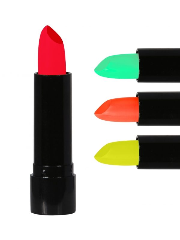 Rouges à lèvres Néon UV - 4 couleurs au choix