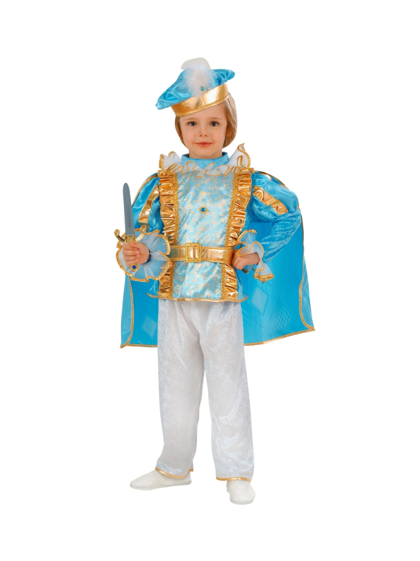 Déguisement de petit Prince bleu et or du 1 an au 3 ans