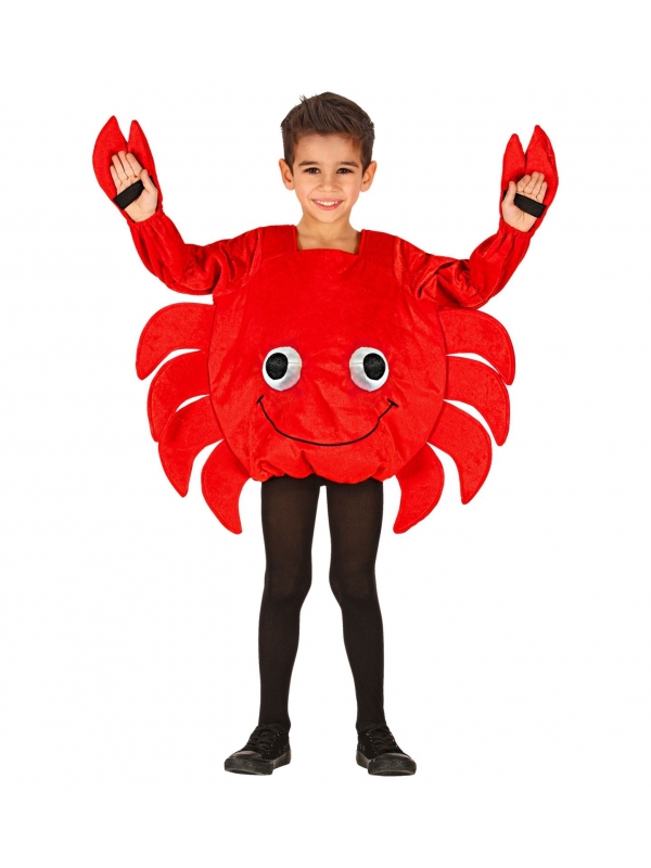 Déguisement de crabe rouge enfant (tabar) 2/3 ans
