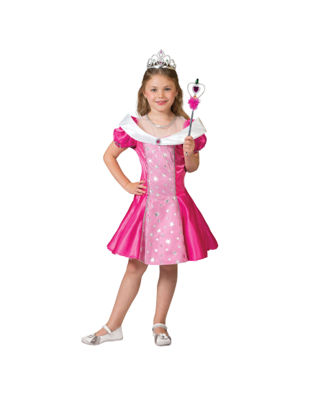 Déguisement Princesse rose et blanc du 4 au 10 ans