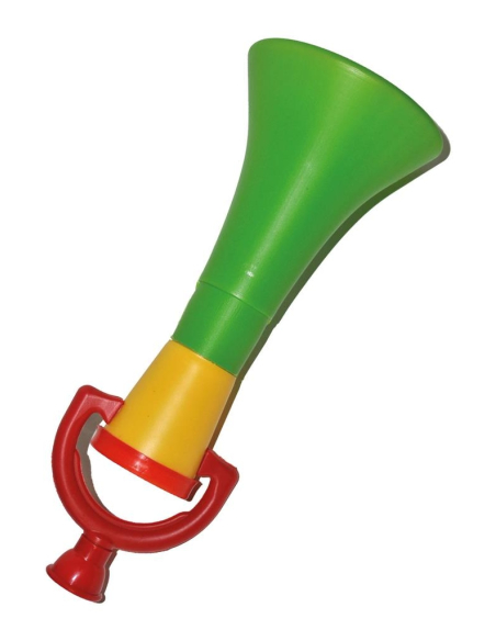 Trompette Clown jaune et verte
