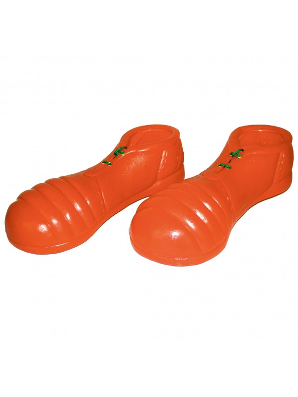 Couvre-chaussures géantes, rouge pour clown adulte