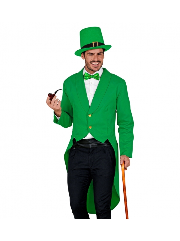 Veste queue de pie verte Leprechaun - Saint-Patrick homme