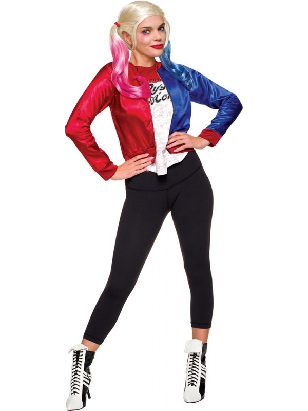 Déguisement Harley Quinn Femme (blouson & t-shirt attaché)