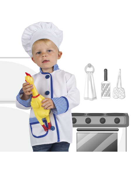 Déguisement Chef bébé (veste & toque)