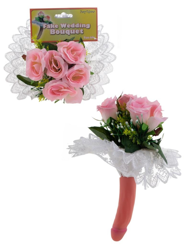 Bouquet de fleurs mariage humour avec zizi
