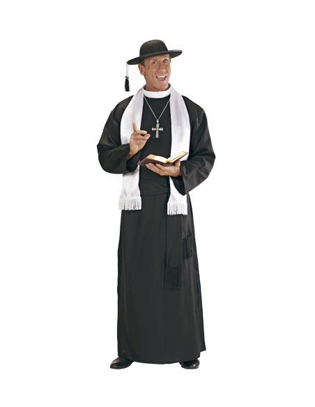 Déguisement prêtre homme (soutane et ceinture)