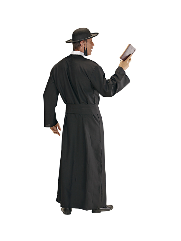 Déguisement prêtre homme (soutane et ceinture)