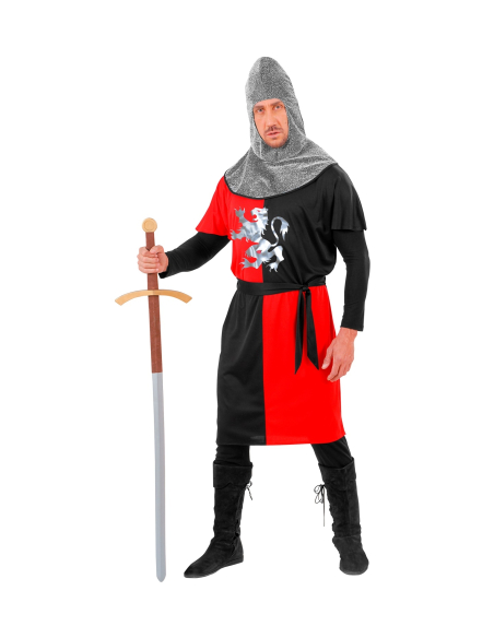 Déguisement chevalier médiéval homme - rouge