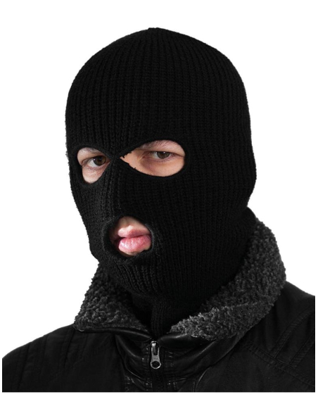 Cagoule noire adulte