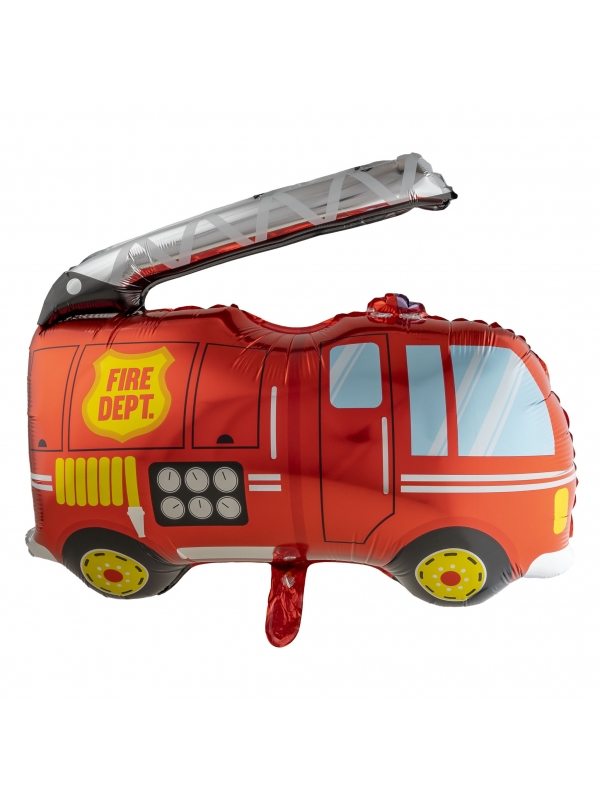 Ballon camion de pompier en aluminium