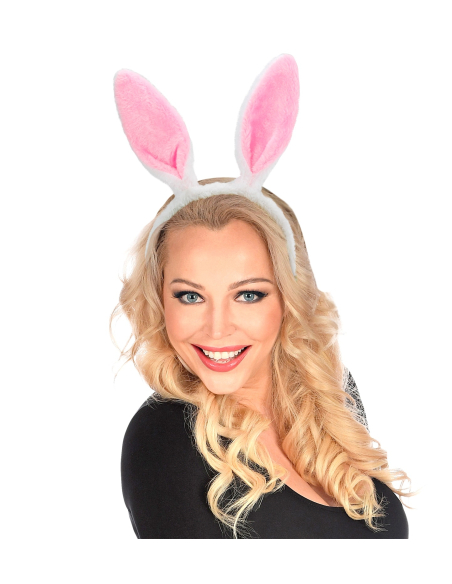 Oreilles de lapin blanc et rose