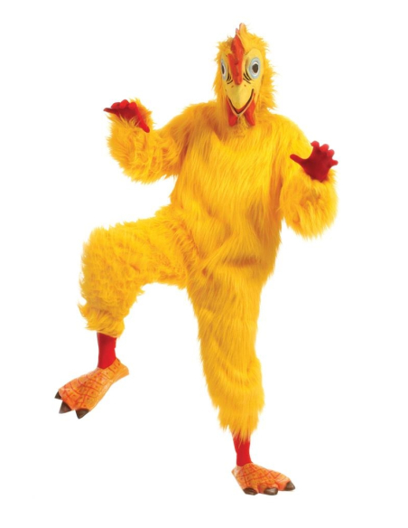 Mascotte Poulet Jaune adulte