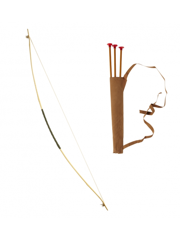 Set archer avec arc, carquois et flèches