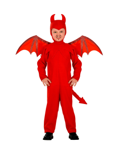 Déguisement diable rouge garçon avec des ailes