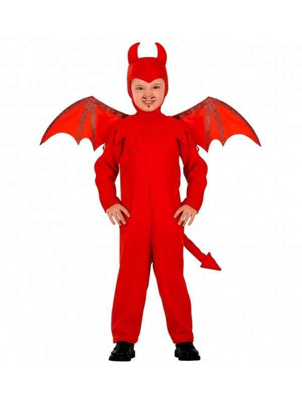 Déguisement diable rouge garçon avec des ailes