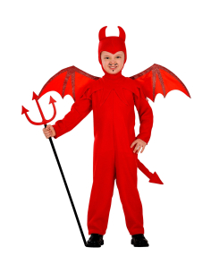 Déguisement diable rouge garçon avec des ailes 2