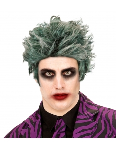 Perruque Joker Clown Maléfique pour Homme