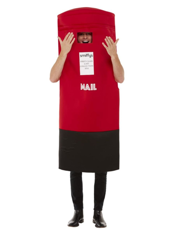 Déguisement boîte aux lettres, Rouge homme