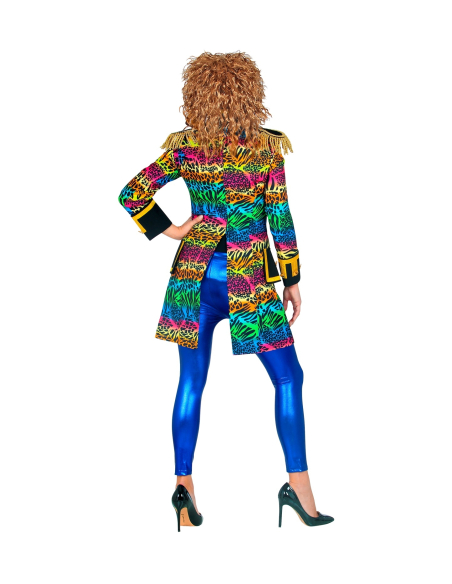 Veste de parade fluo style années 80 pour femme
