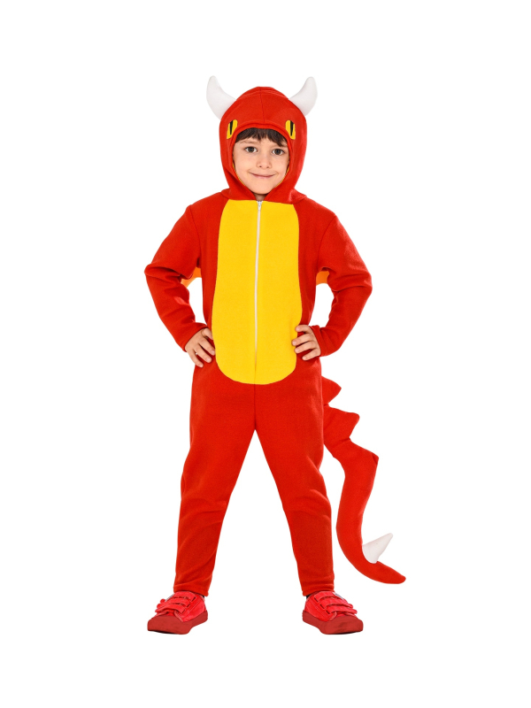 Déguisement Dragon rouge garçon avec ailes