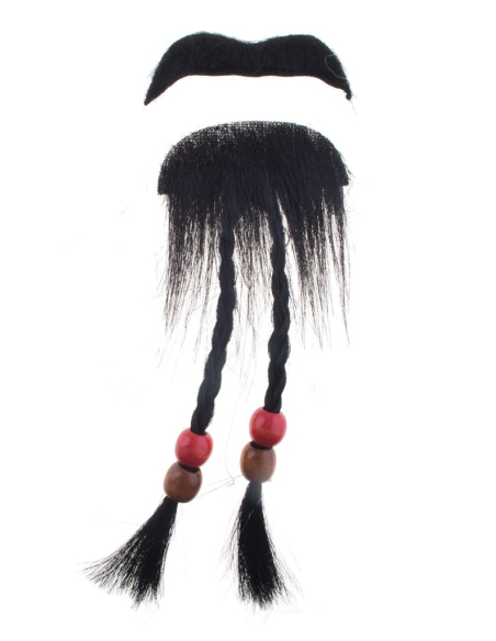 Moustache et barbichette de pirate
